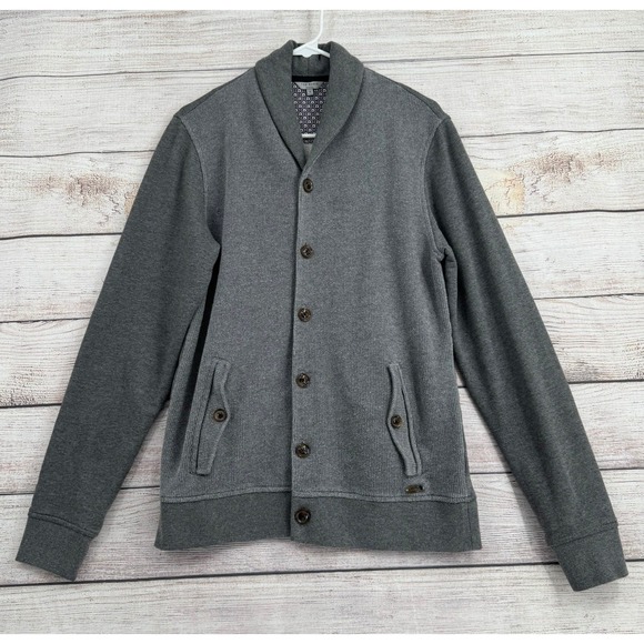 Ted Baker Other - Ted Baker Berden Cardigan Men 3 Grey Shawl Collar Button Knit TA4M GB85